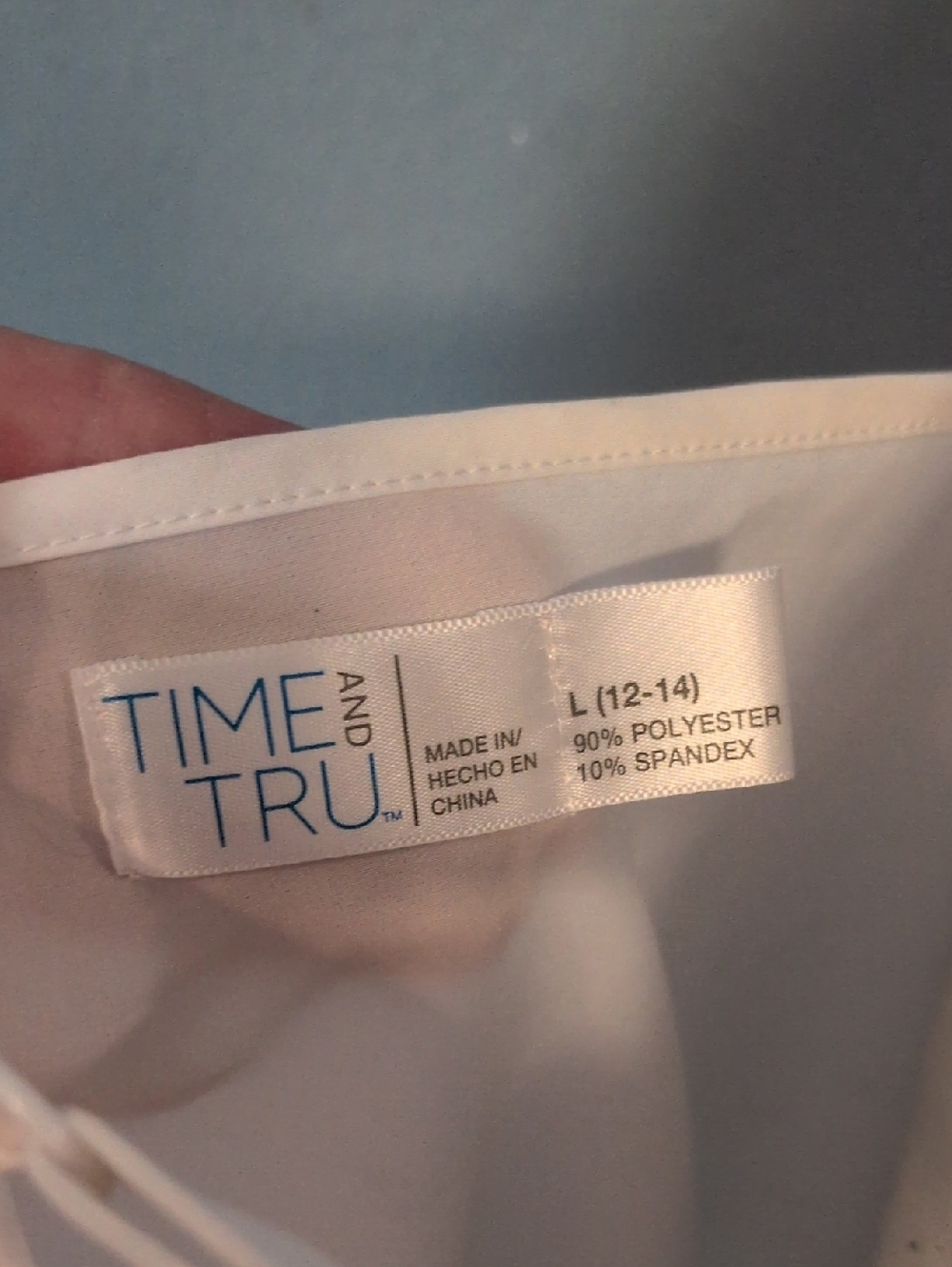Time&Tru White Minimalist Ruched Flowy High-low Hem Tank Top Summer Resortwear - Picture 8 of 10